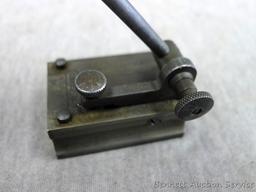 General No. 398 miniature surface gage with truing dowels, micro-adjustment and 7-1/4" rod.