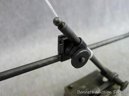 General No. 398 miniature surface gage with truing dowels, micro-adjustment and 7-1/4" rod.