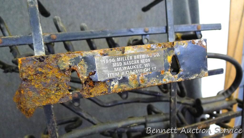 No shipping; Miller Genuine Draft neon sign; measures 24" x 19". Tubes seem to be intact; does