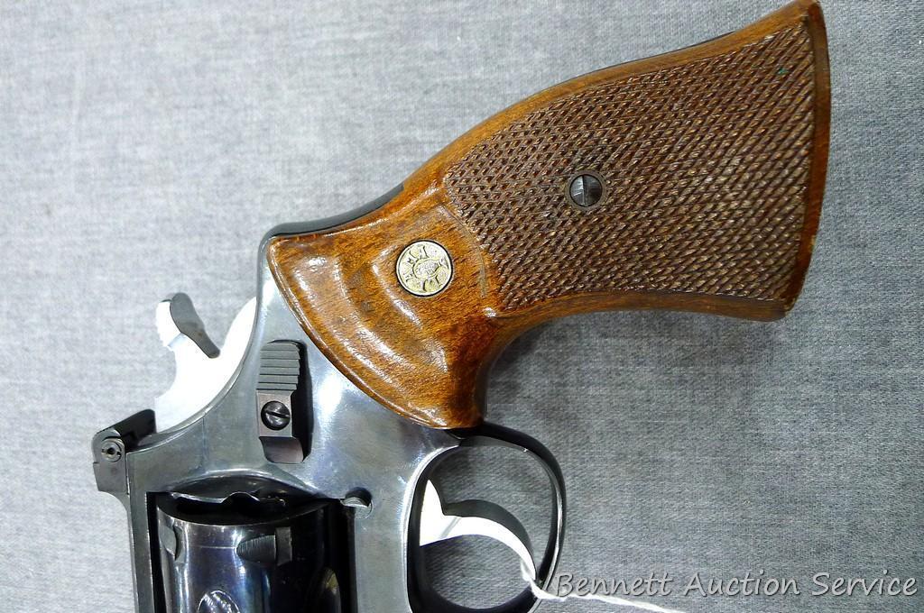 Llama Super-Comanche .357 Magnum Revolver. 6" ribbed barrel has a bright bore with sharp rifling and