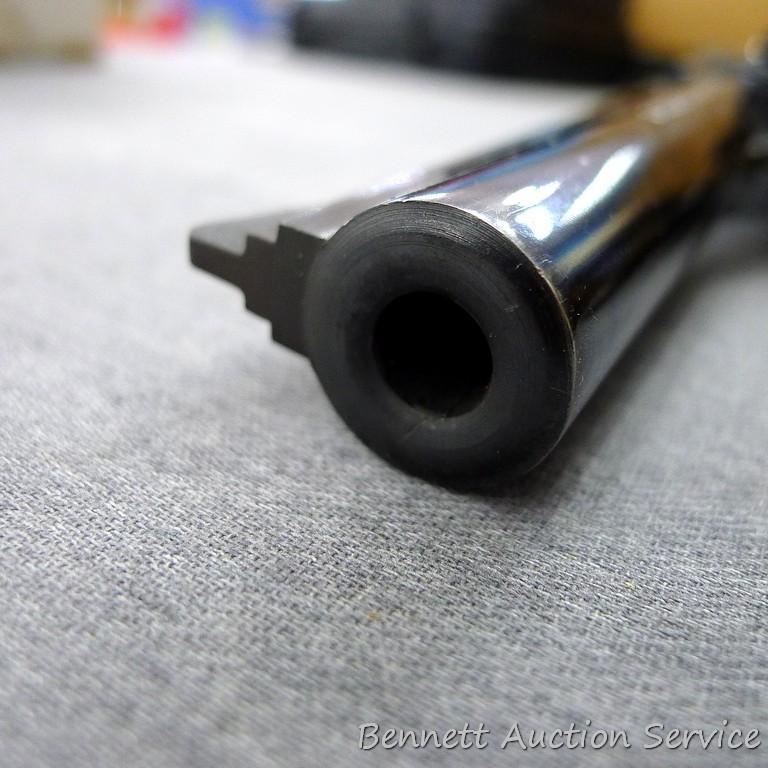 Llama Super-Comanche .357 Magnum Revolver. 6" ribbed barrel has a bright bore with sharp rifling and