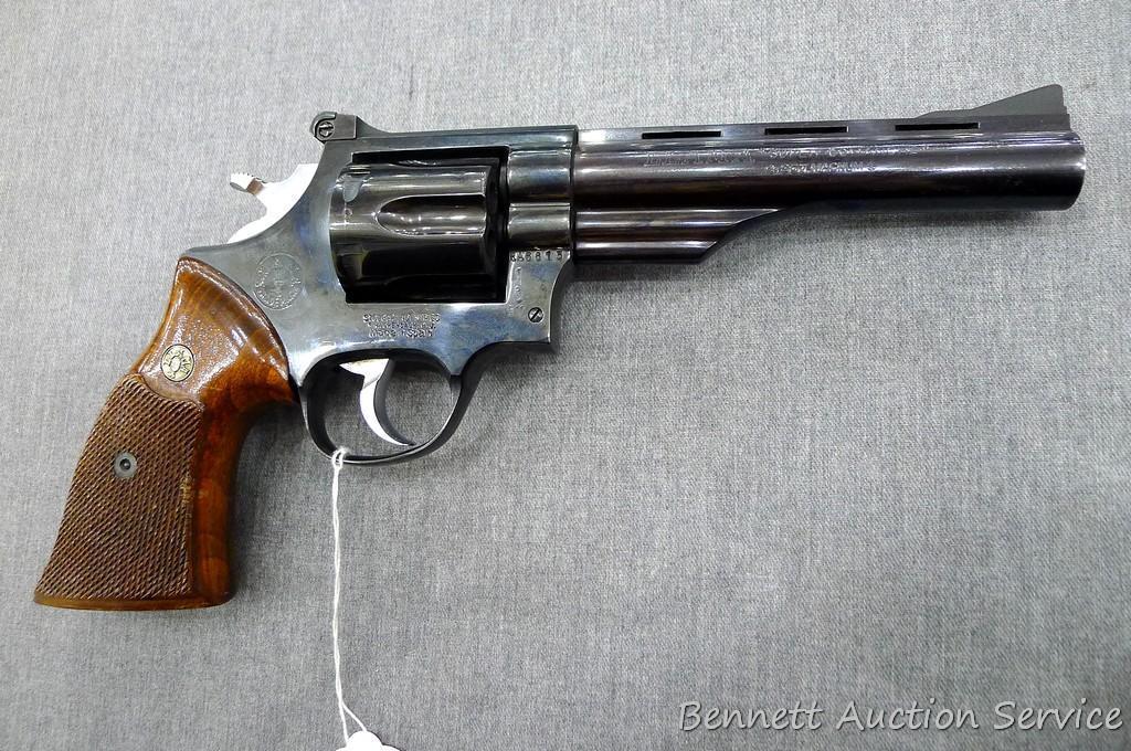 Llama Super-Comanche .357 Magnum Revolver. 6" ribbed barrel has a bright bore with sharp rifling and