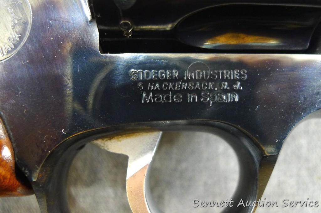 Llama Super-Comanche .357 Magnum Revolver. 6" ribbed barrel has a bright bore with sharp rifling and
