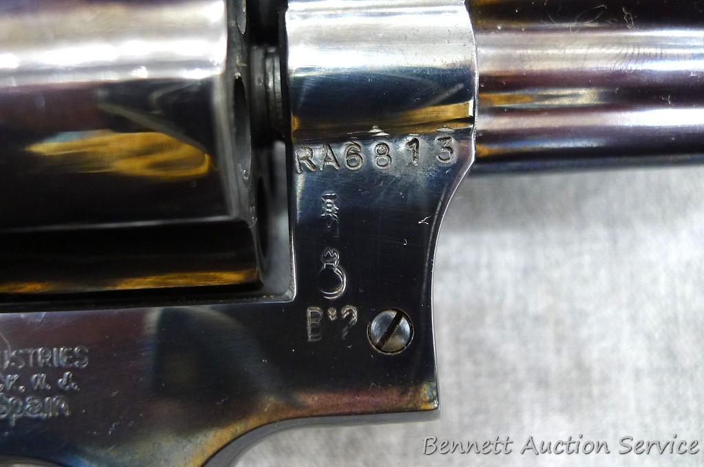 Llama Super-Comanche .357 Magnum Revolver. 6" ribbed barrel has a bright bore with sharp rifling and