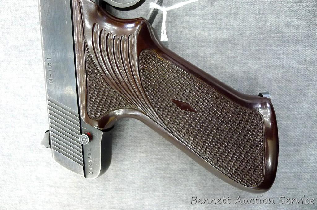 High Standard Model 101 The Plinker .22 pistol. 6-1/2" barrel has a brilliant bore with good