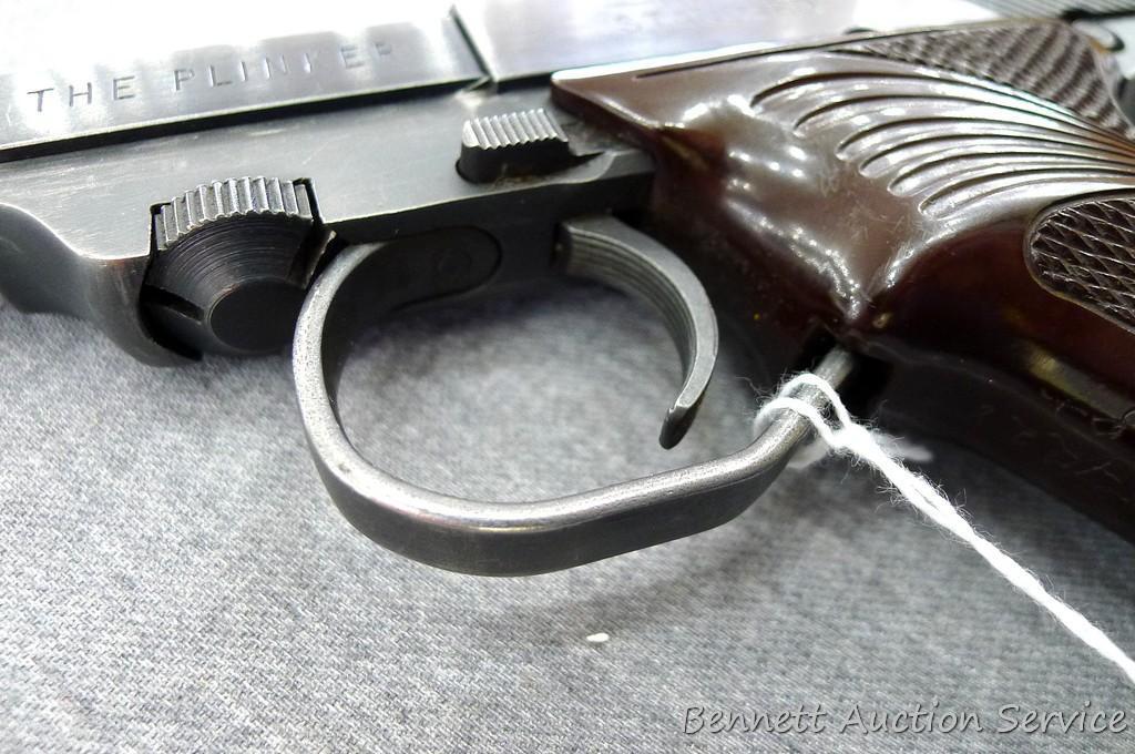 High Standard Model 101 The Plinker .22 pistol. 6-1/2" barrel has a brilliant bore with good