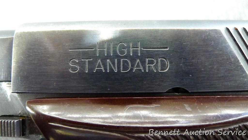 High Standard Model 101 The Plinker .22 pistol. 6-1/2" barrel has a brilliant bore with good