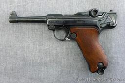 Erma EP.22 German Luger pistol chambered .22LR. 4-1/2" barrel has a bright bore and good rifling.