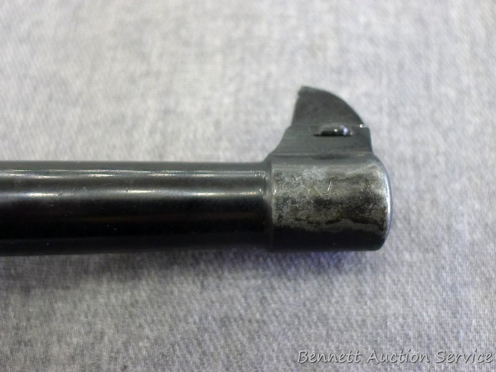 Erma EP.22 German Luger pistol chambered .22LR. 4-1/2" barrel has a bright bore and good rifling.