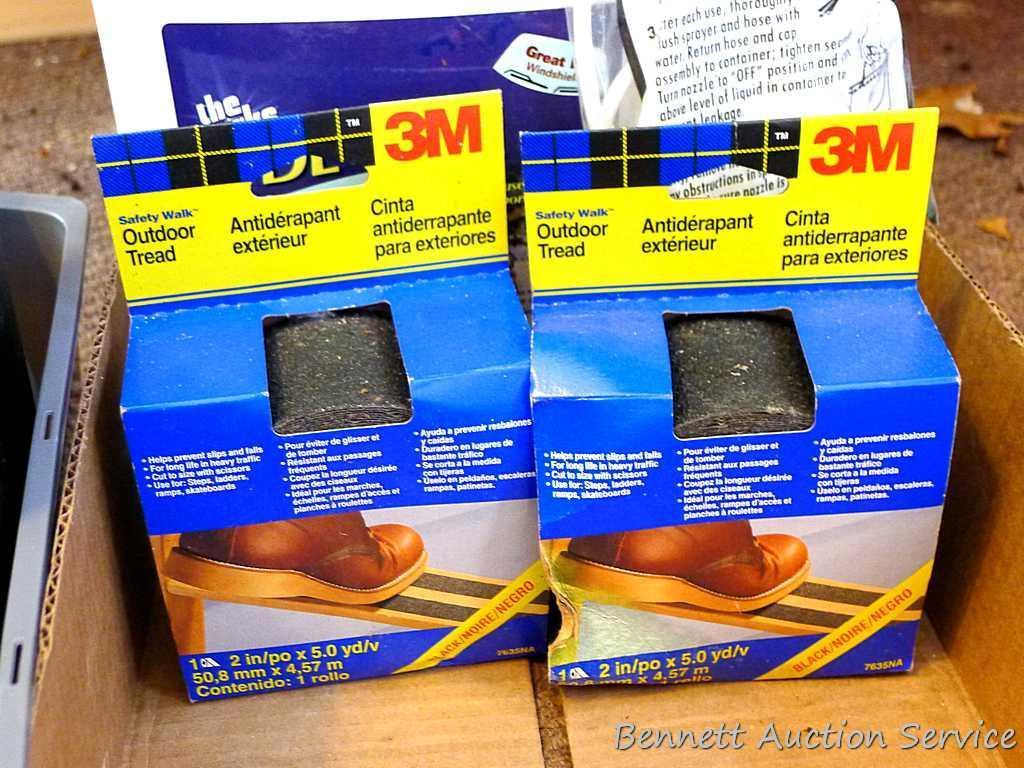 No shipping. Automotive items including travel blanket; unopened four quarts 5W-30 and powering