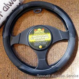 No shipping. Automotive items including travel blanket; unopened four quarts 5W-30 and powering