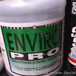 No shipping. Full & partial containers of windshield cleaner, Simple Green, car wash, more.