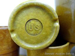 Three US Military field coffee cups are made of melamine or melmac by Halsy. Vietnam era dates 1961,