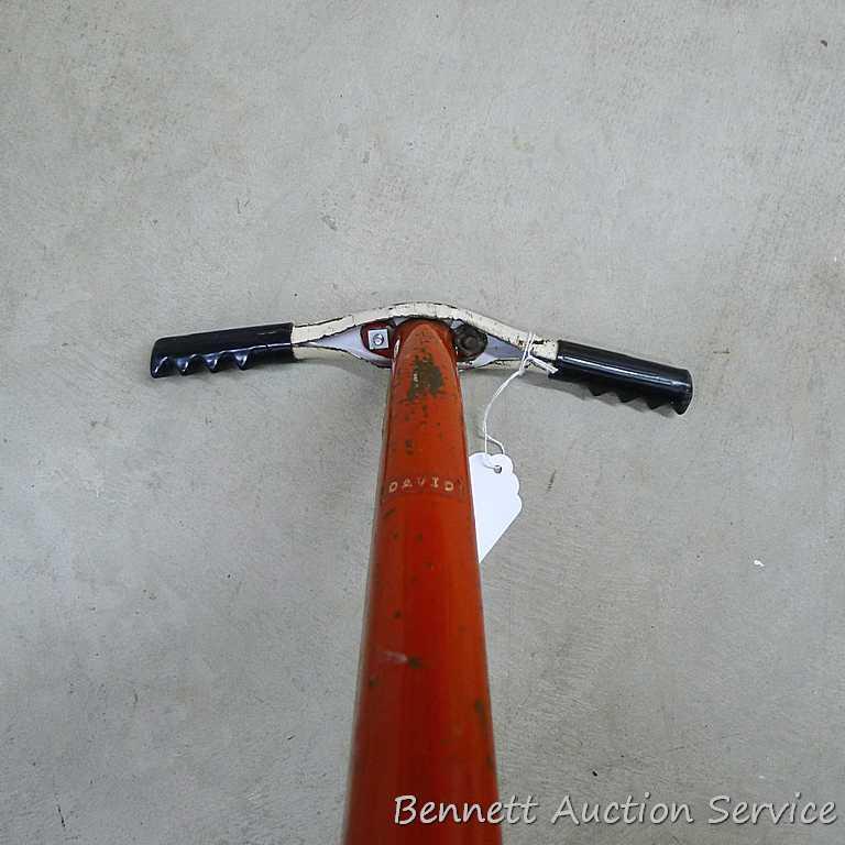 Really cute vintage Radio brand scooter measures only 28" to handle bars and is 30" long.