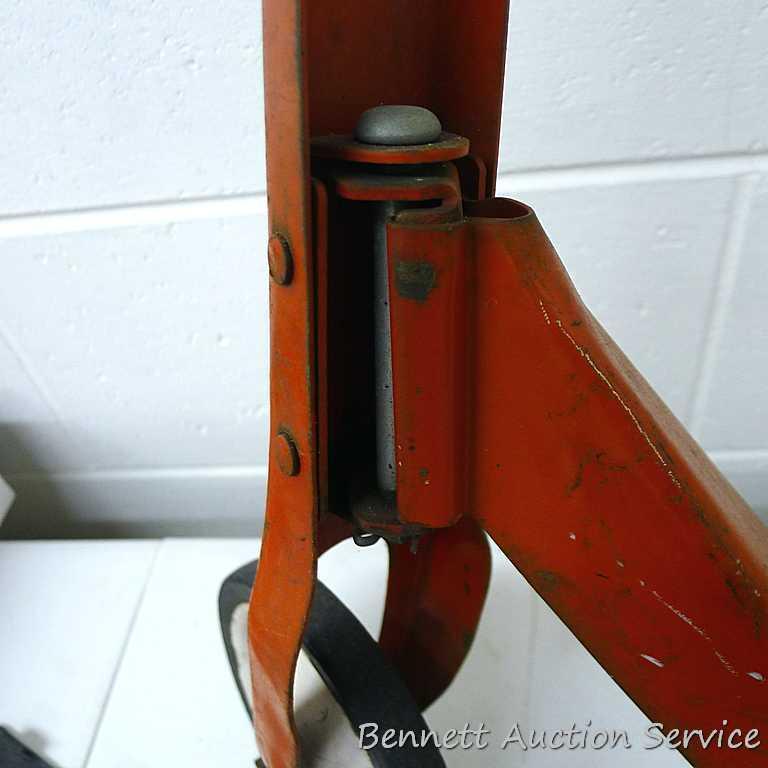 Really cute vintage Radio brand scooter measures only 28" to handle bars and is 30" long.