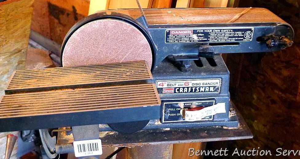 Craftsman belt and disc sander model 113.226424 Proxibid