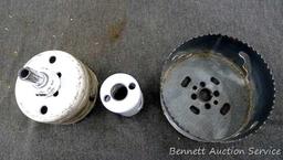 Kobalt hole saws up to 4" diameter.