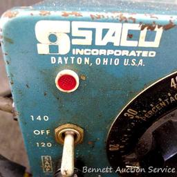 Vintage Staco 3PN 501 voltage dial is 5-1/4" x 6" x 5-1/2".