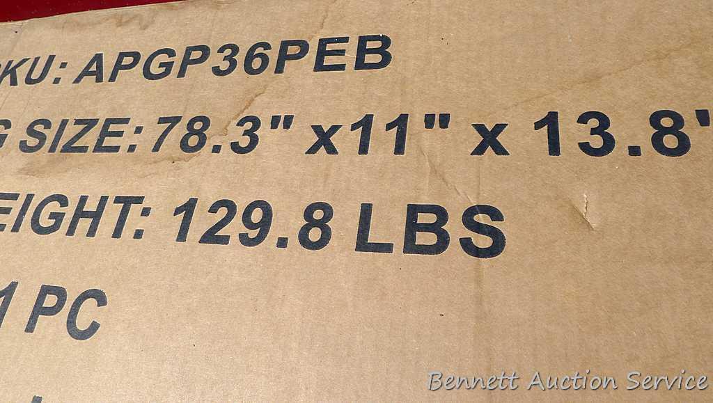 10' x 20' beige Abba Patio carport is NIP. SKU No APGP36PEB, look it up and check it out on Google.