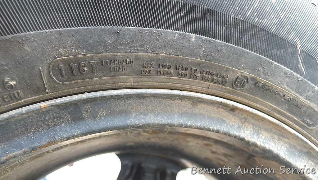 Set of Cooper Discover A/T3 tires came off of a 1998 GMC truck. 265/75R16 M+S, 116T standard load.
