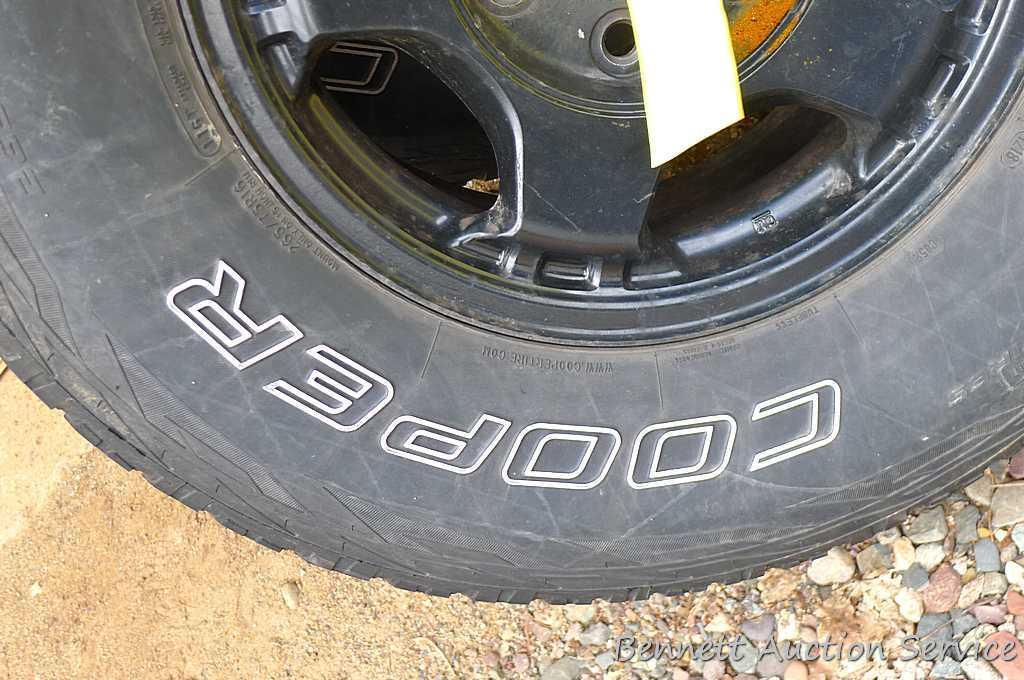 Set of Cooper Discover A/T3 tires came off of a 1998 GMC truck. 265/75R16 M+S, 116T standard load.