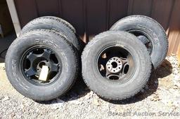 Set of Cooper Discover A/T3 tires came off of a 1998 GMC truck. 265/75R16 M+S, 116T standard load.