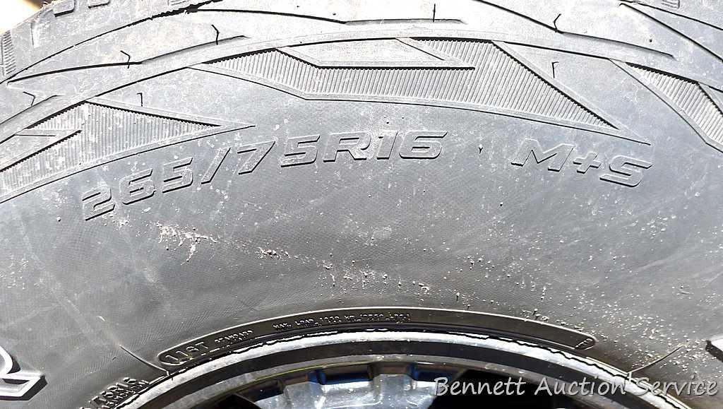Set of Cooper Discover A/T3 tires came off of a 1998 GMC truck. 265/75R16 M+S, 116T standard load.