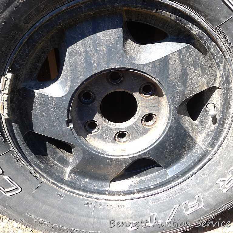 Set of Cooper Discover A/T3 tires came off of a 1998 GMC truck. 265/75R16 M+S, 116T standard load.