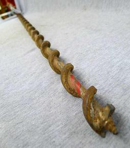 45" screw tip auger bit, 1" diameter.