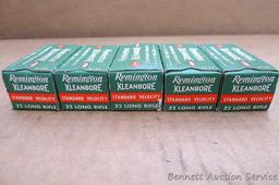 250 rounds of Remington Kleanbore .22 long rifle standard velocity ammunition.