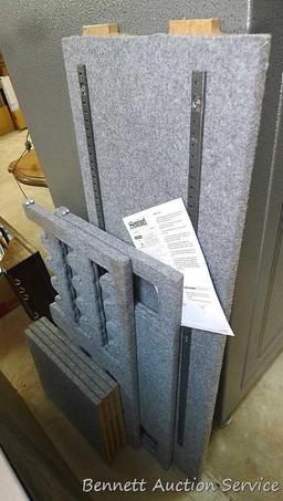 Sentinel electronic combination gun safe by Stack On comes with a key, door mounted handgun sleeve