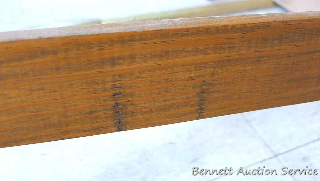 Nice sturdy folding step stool.12-1/2" x 22-1/2" tall.
