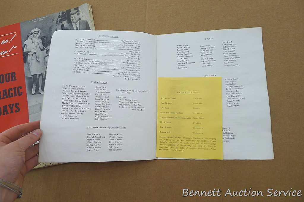 Milwaukee Journal compilation of the articles about the Kennedy Assassination; prints of Presidents