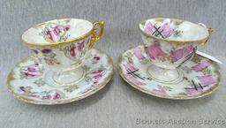 Two Royal Sealy China teacups and saucers were made in Japan. Look to be in good condition. Saucers