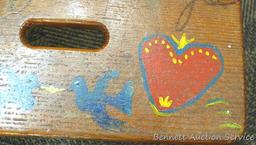 Happy Days step stool about 13" x 7" x 7".