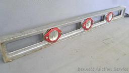 Craftsman 24" aluminum level, all vials and windows are good, body is straight.
