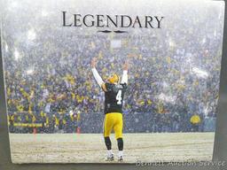 "Legendary, the Unforgettable Career of Brett Favre" coffee table book copyright 2008. A great book