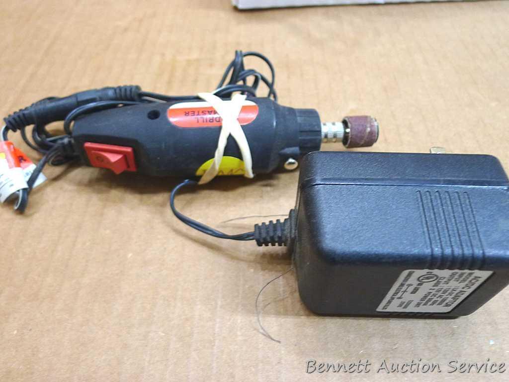 Black & Decker finishing sander, soldering iron, rotary tool, jig saw, more. All run, pad of sander