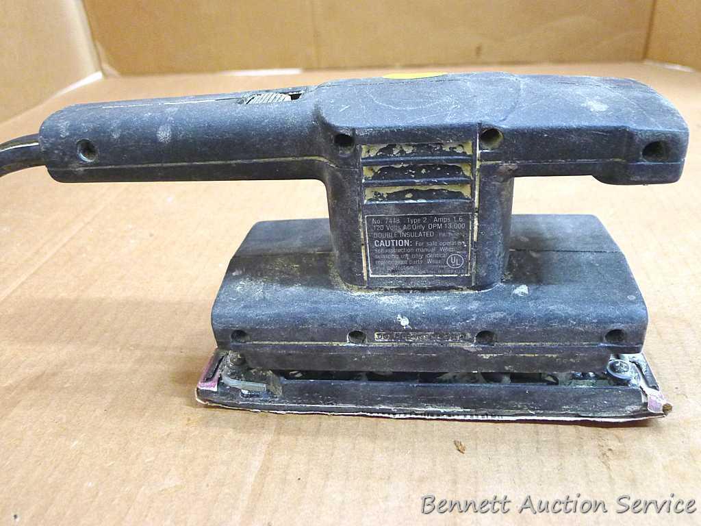 Black & Decker finishing sander, soldering iron, rotary tool, jig saw, more. All run, pad of sander