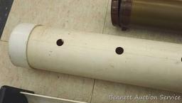 Two rod cases, one is telescoping, plus Measure-N-Slide fish measure trough. Telescoping rod case