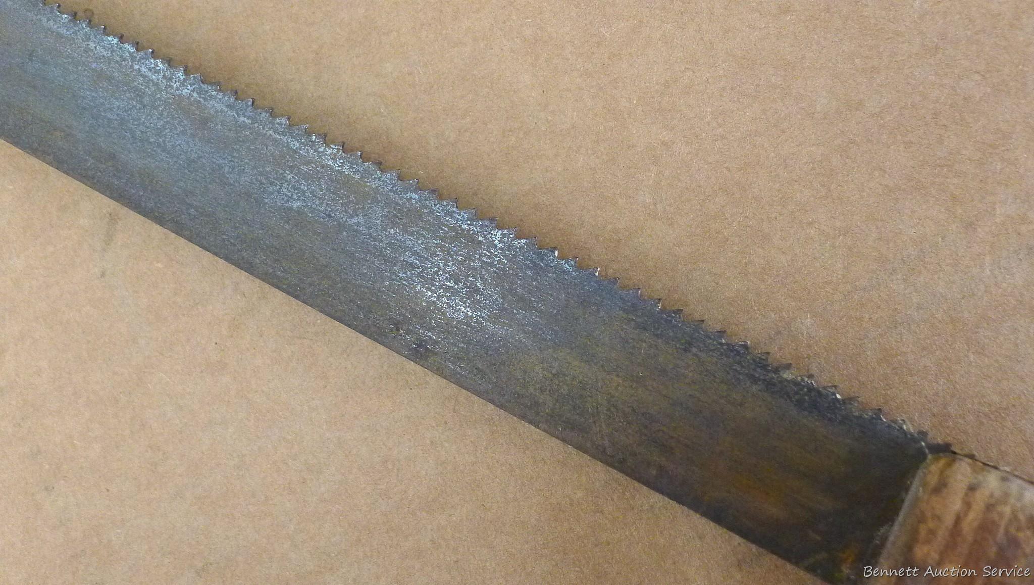 Buck saw, blade measures 27''. Wood is in nice shape.