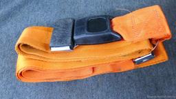 Seat belt-type hardware and webbing, plus more similar.