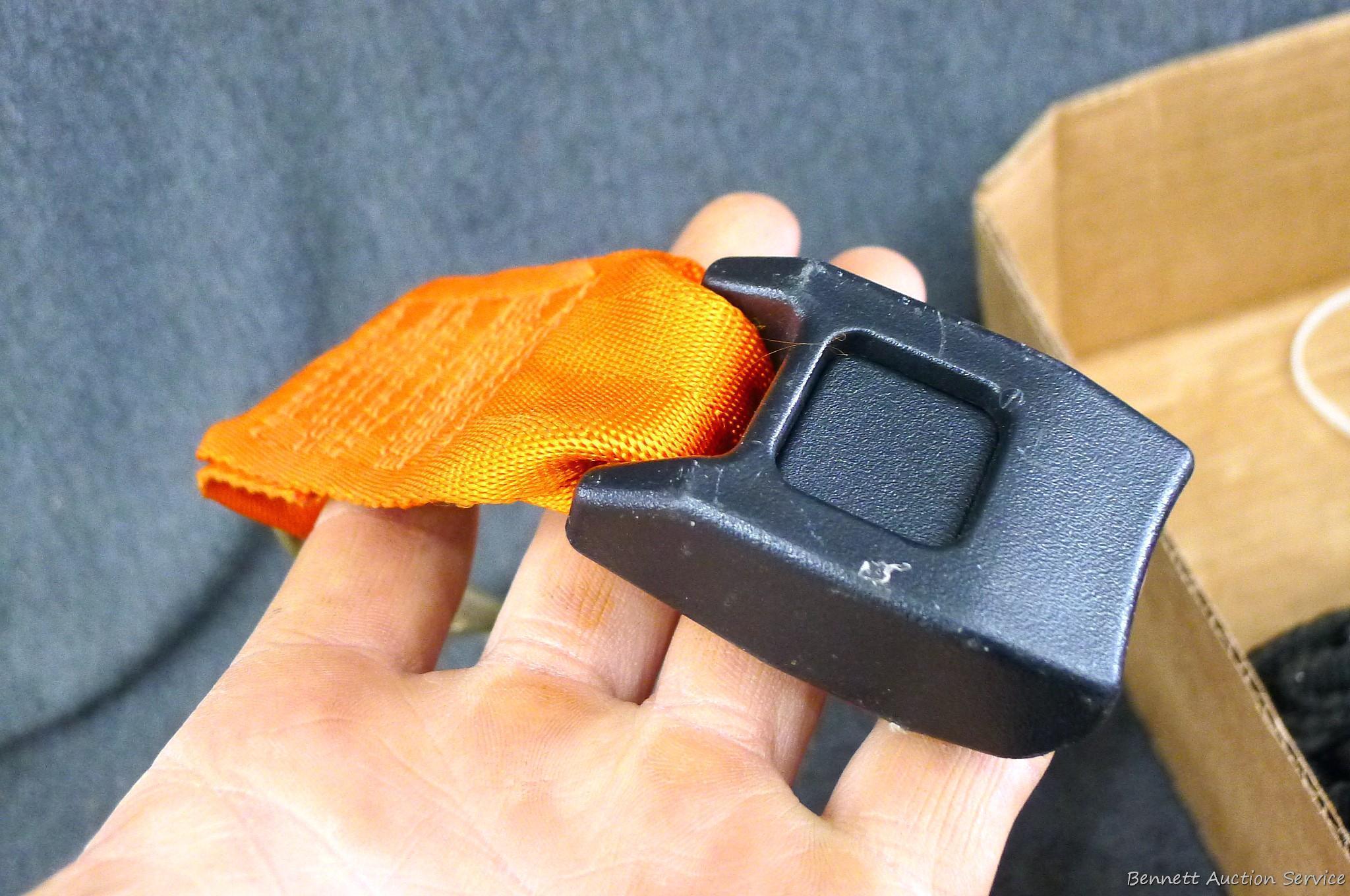 Seat belt-type hardware and webbing, plus more similar.