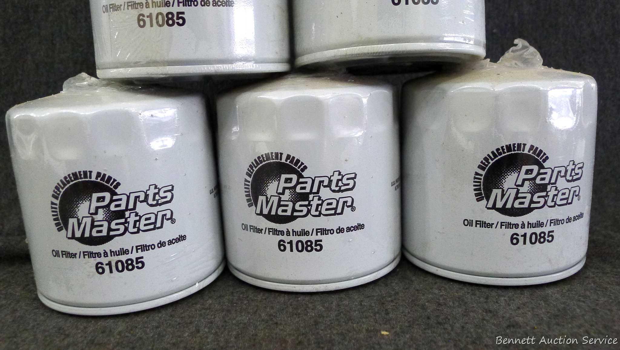 Six PartsMaster oil filters No. 61085.