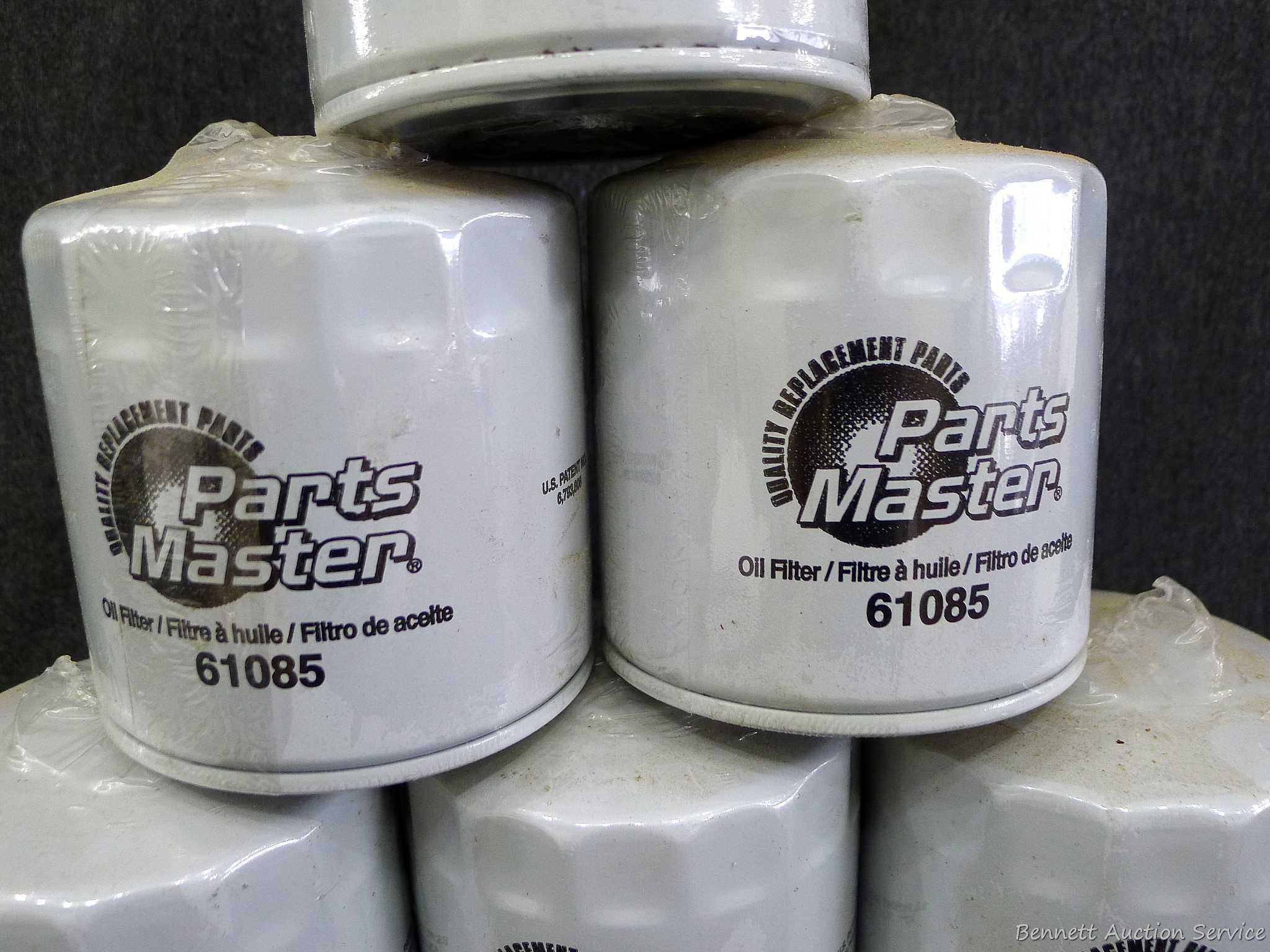 Six PartsMaster oil filters No. 61085.