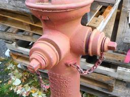 Antique fire hydrant by Rensselare, was patented 1895. Approx 4' tall and would look great in your