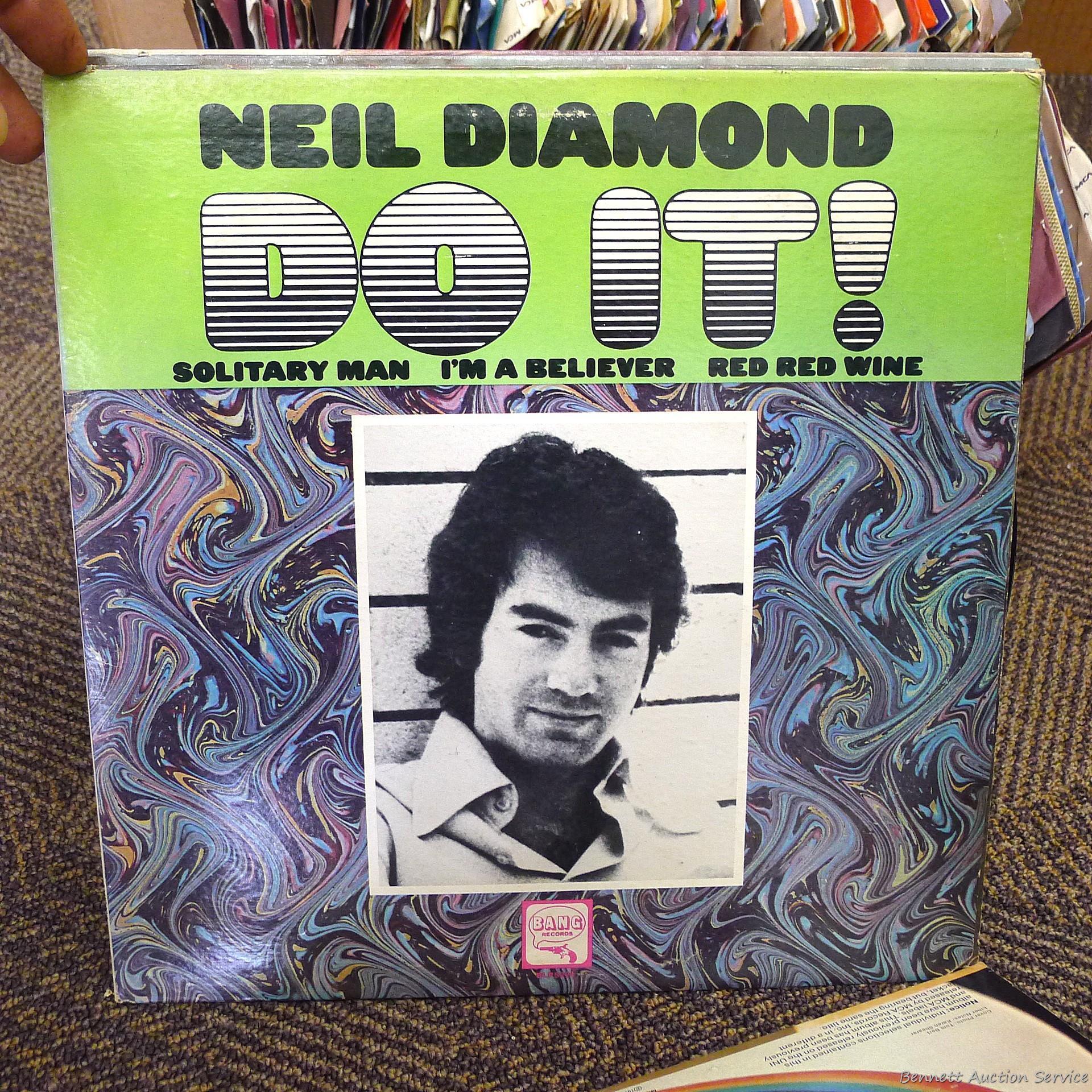 LP albums including Neil Diamond, Charlie Pride, Country Duos and many 45 records.