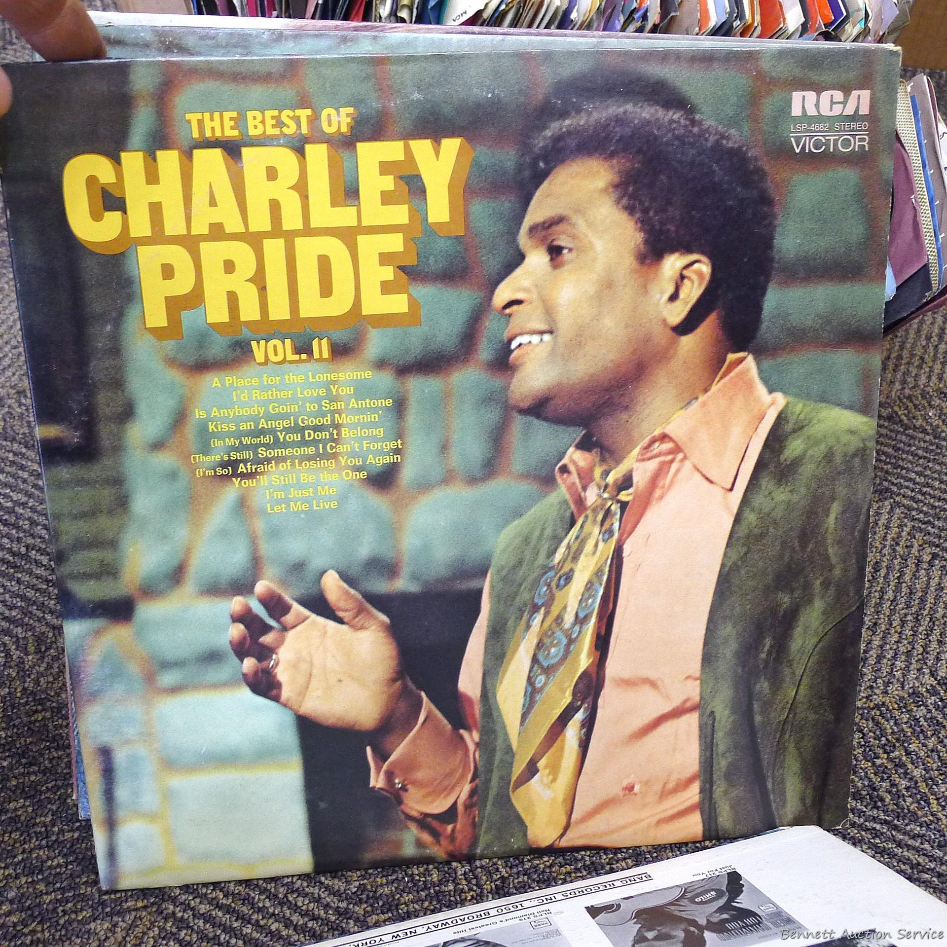 LP albums including Neil Diamond, Charlie Pride, Country Duos and many 45 records.