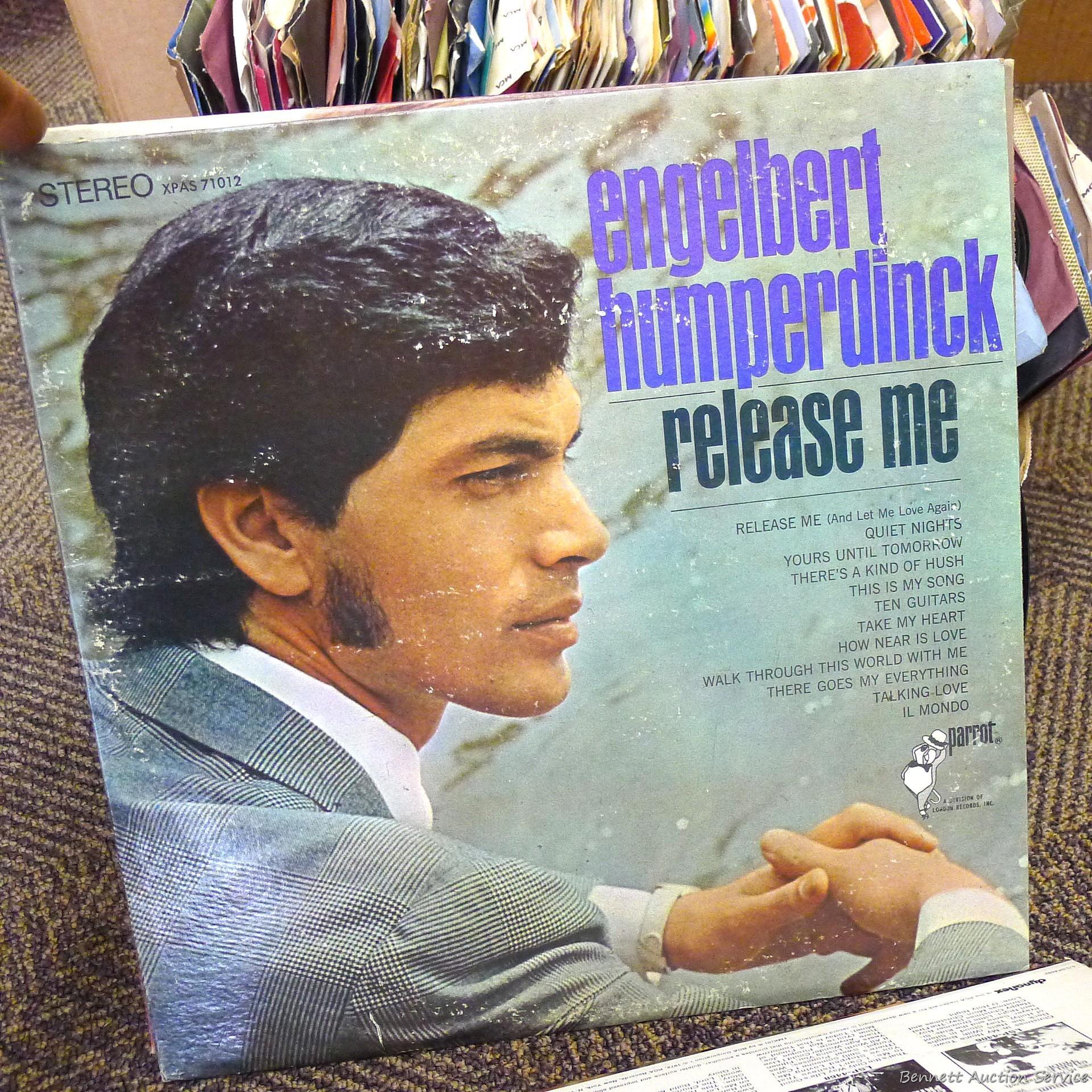 LP albums including Neil Diamond, Charlie Pride, Country Duos and many 45 records.