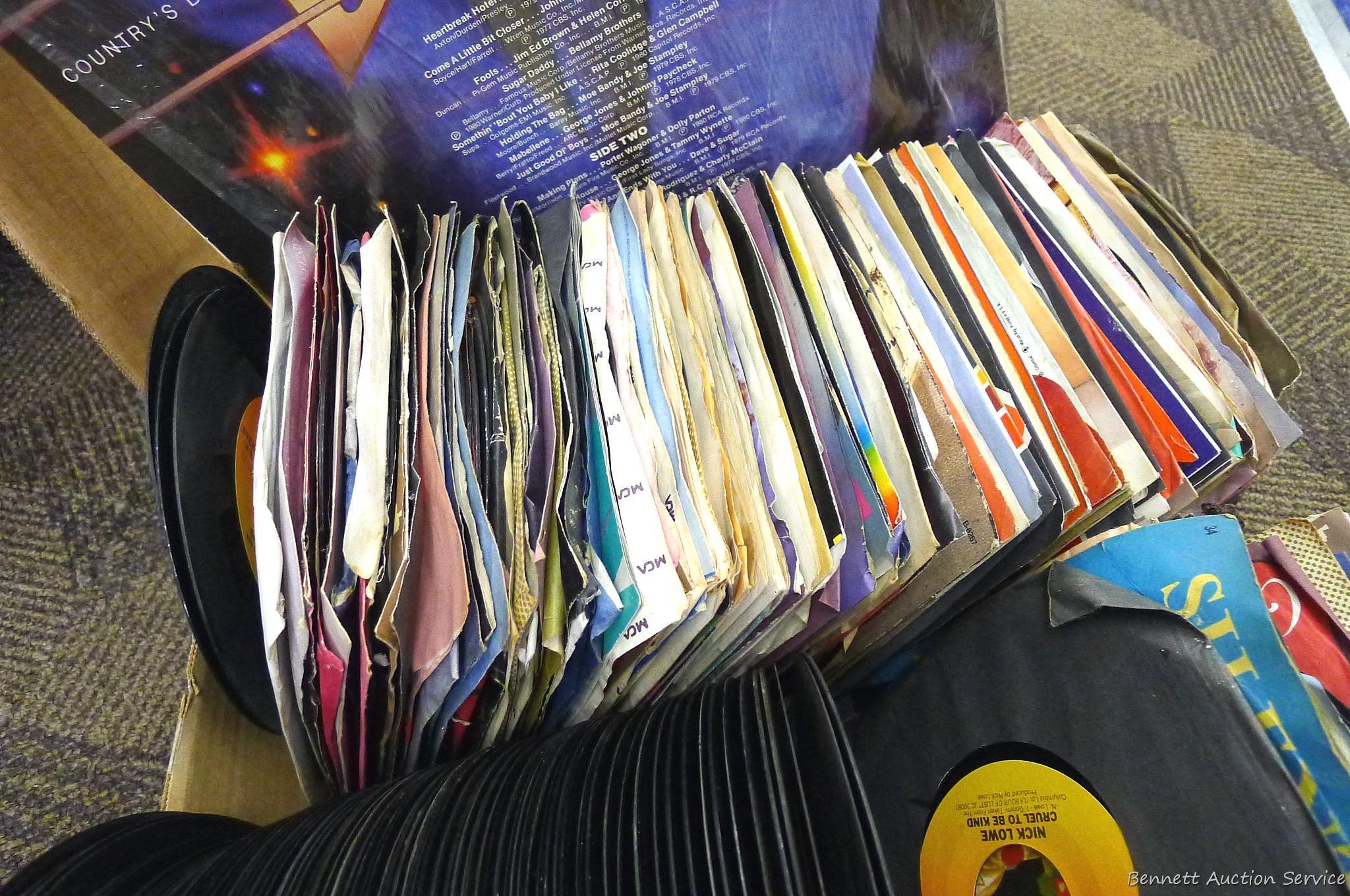 LP albums including Neil Diamond, Charlie Pride, Country Duos and many 45 records.